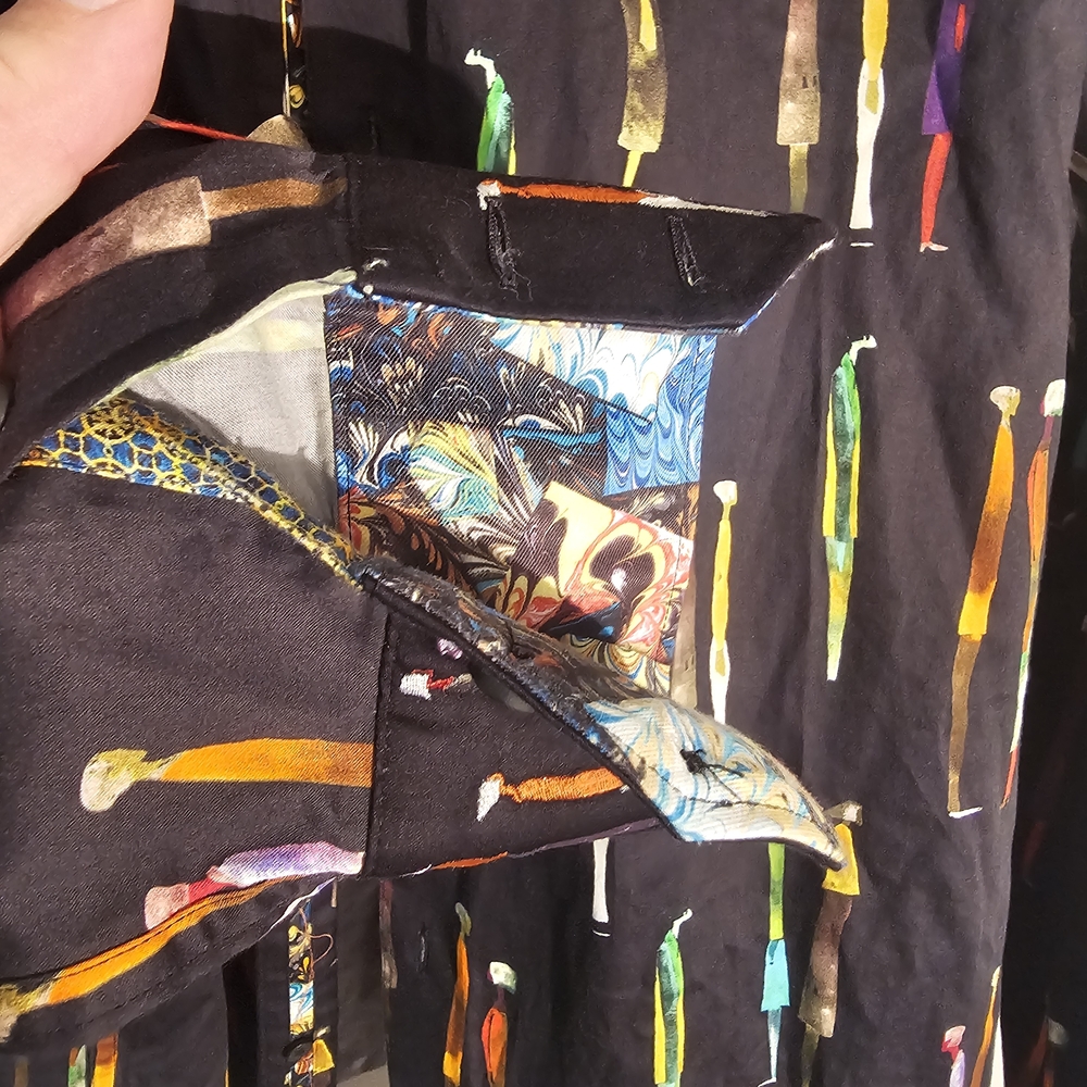Robert Graham Black Multicolor Patterned Shirt - Picture 5 of 14